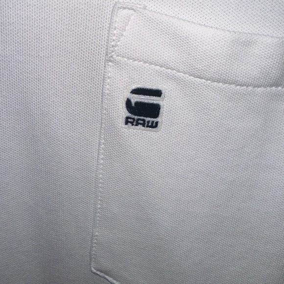 Raw G-Star / Men’s XL / White Polo / Short Sleeve / BRAND NEW - Picture 3 of 5